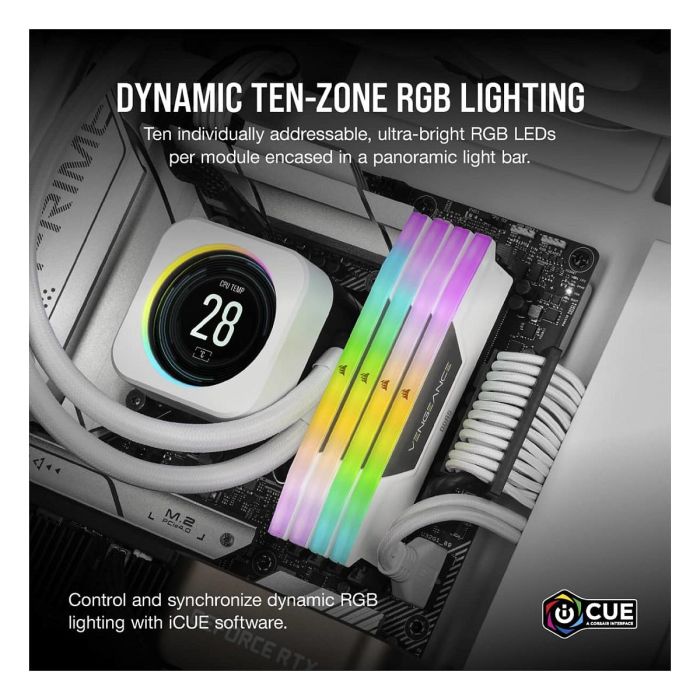 Corsair 64GB PC 5200 CL40 Vengeance RGB Kit (2x32GB) DDR5 para PC Retail