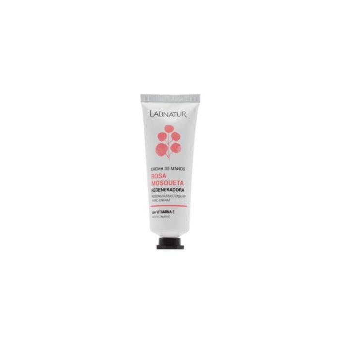 LABNATUR BIO Crema de Manos Regeneradora Bio con Rosa Mosqueta, Aloe Vera y Karité 50ml - Hidratante y Suavizante