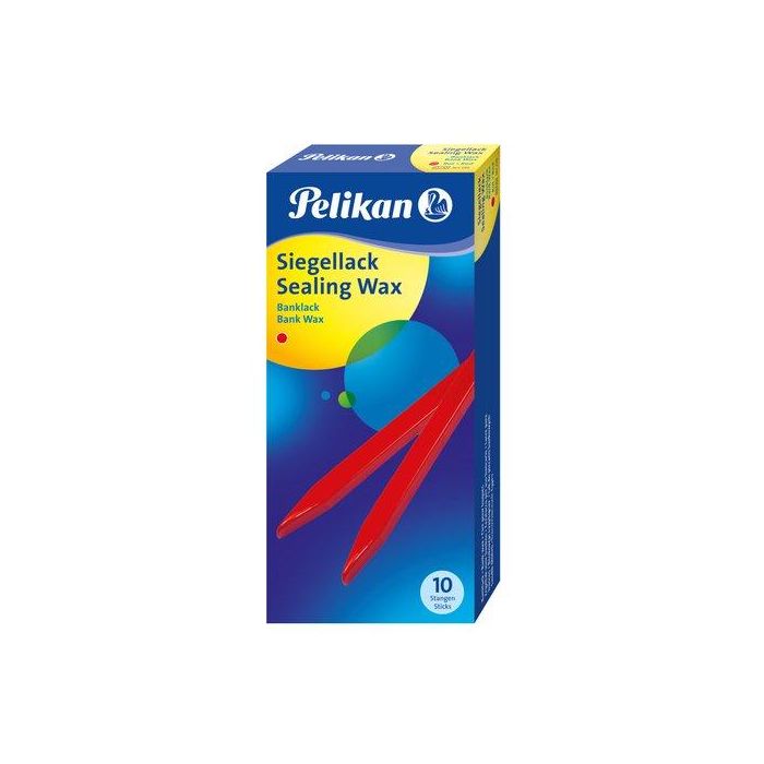 Pelikan Lacre rojo en barras para sellar - Caja de 10 unidades