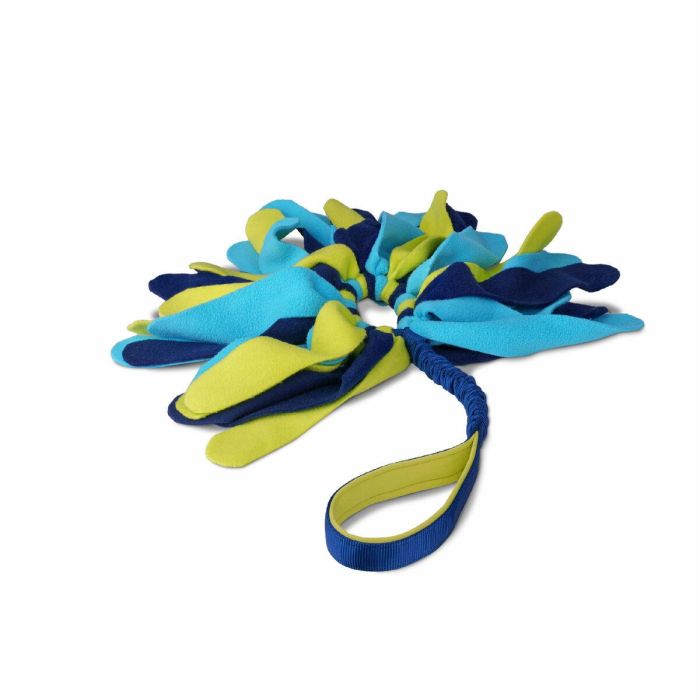 Coachi Tuggi Spider Juguete para Perros y Cachorros de Adiestramiento y Recompensa, Resistente para Tirar y Evitar Mordiscos Azul-Lima-Azul Claro 5