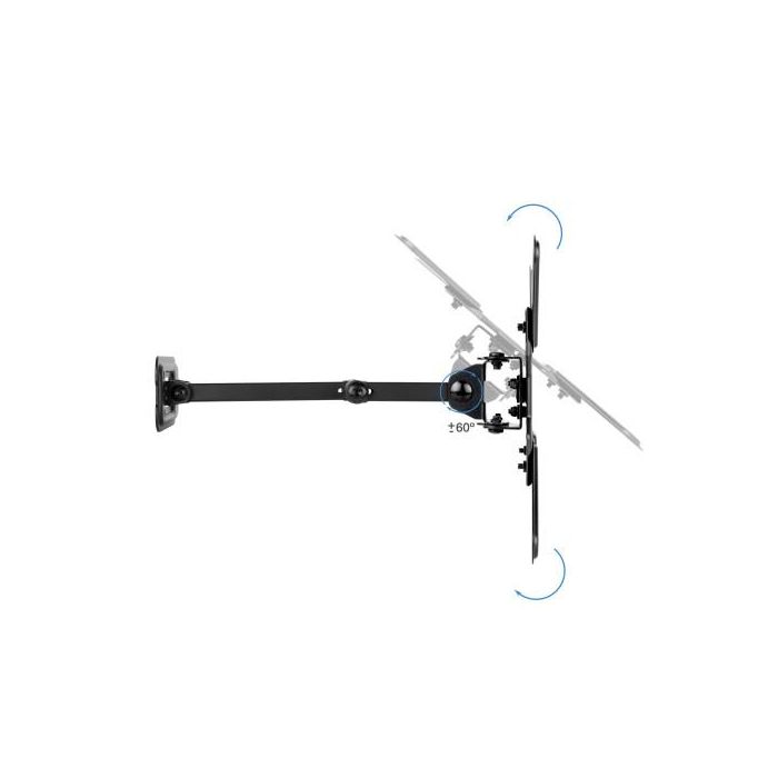 TOOQ SOPORTE PARED PANTALLAS 13-43" GIRA/INCLI NEGRO 3