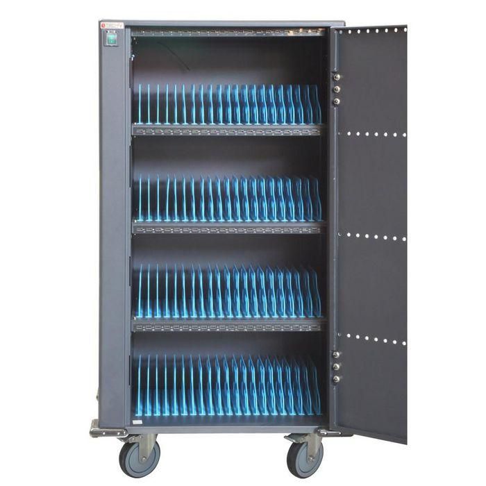 Techly I-CABINET-80DUTY Estación Carga USB Carro para 80 Portátiles, Tablets, Smartphones; Seguro con Ruedas para Aulas y Oficinas 6