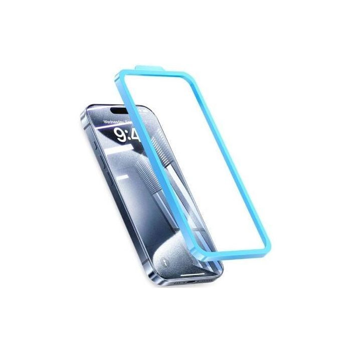 Protector de Pantalla de Cristal Templado Vention KUMTCC-20 para iPhone 15 Plus + Herramienta de Instalación