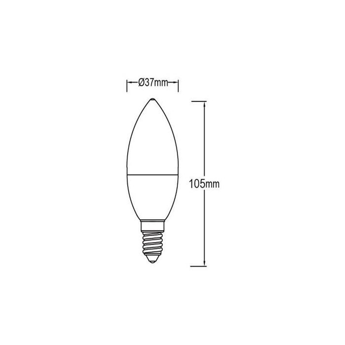 Lámpara Led Vela Frost E14 De 4W 4500K PANASONIC-PANALIGHT LDAHV5L45CFE14EPL-ECO 1