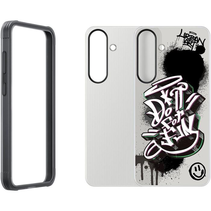 Samsung EF-JS936 Flipsuit Rugged Case para Galaxy S25+, funda protectora anti-caídas y rayones, negro/multicolor 2