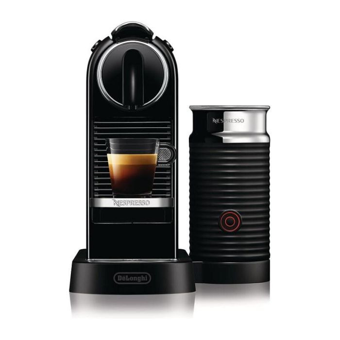 DeLonghi Cafetera Nespresso CitiZ & Milk EN267.BAE Negra con Espumador de Leche