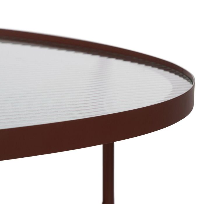 Mesa de Centro Teja Cristal Hierro 78 x 68 x 37 cm 7