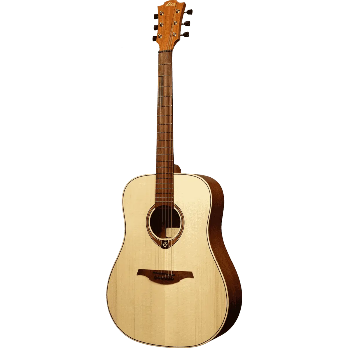 LAG Guitarra Acustica Dreadnought Zurdos Natural Satinado 2