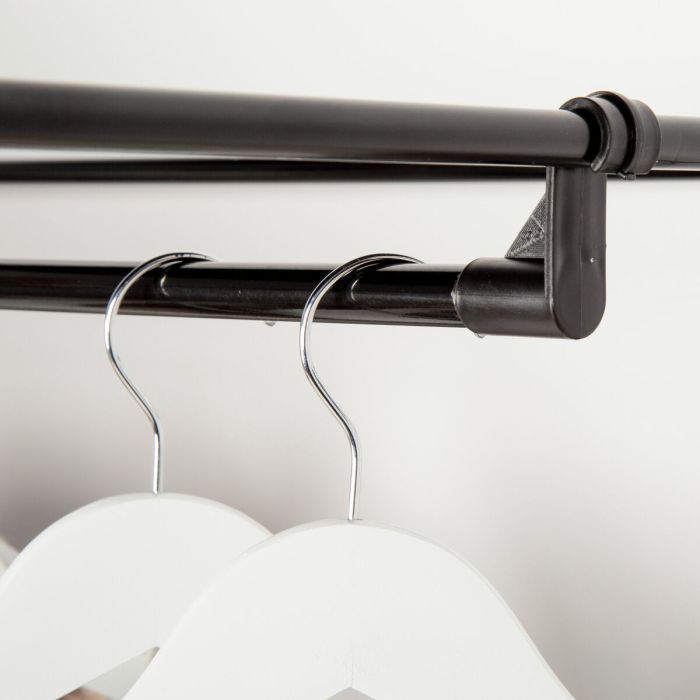 Armario ropero Max Home Negro 70 X 148 X 46 CM 4 Unidades 1