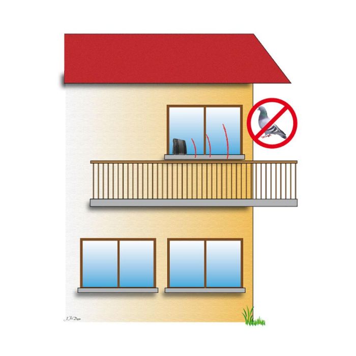 Weitech Ahuyentador Sonoro Especial para Palomas y Aves, Control de Plagas para Exterior 4