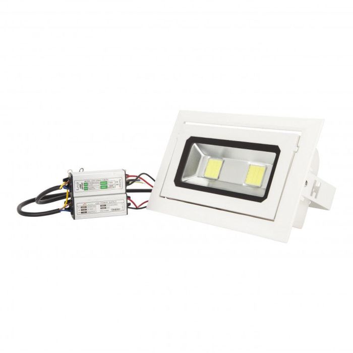 Foco Downlight LED 40W 3.600Lm 6000ºK Rectangular Basculante 40.000H [WR-RECTBAS-40W-CW] 4