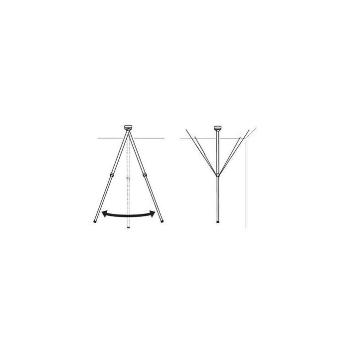 Axis T91B50 Soporte de Techo Telescópico Universal, Blanco, Aluminio, Montaje AXIS P55/P56/Q60/Q61, hasta 10kg 1