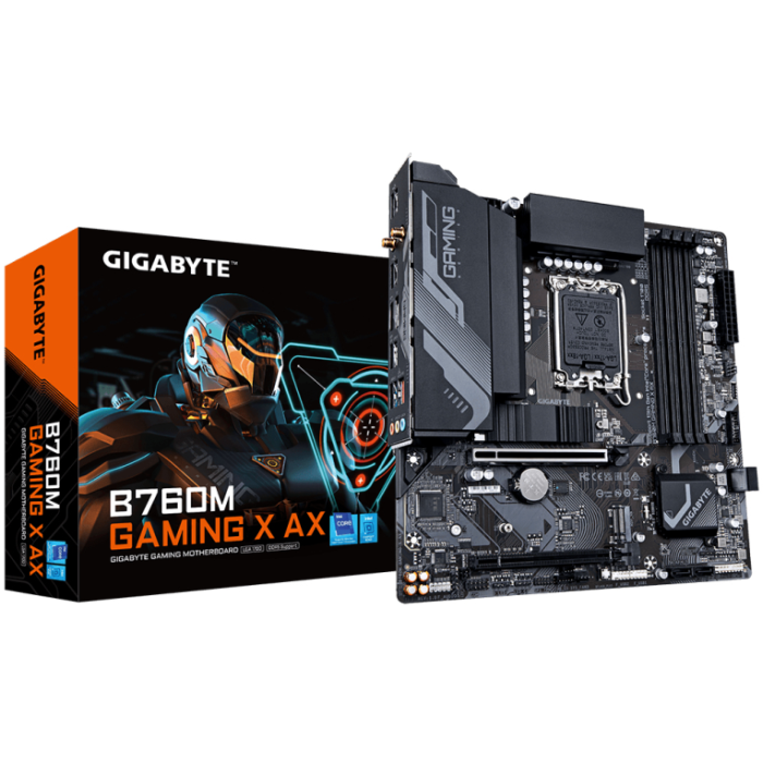 GIGABYTE B760M Gaming X AX Intel B760 Express LGA 1700 micro ATX GIGABYTE B760M Gaming X AX Intel B760 Express LGA 1700 micro ATX