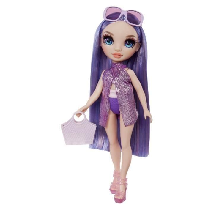 Rainbow High LIT0035051507314 Swim & Style Muñeca Maniquí Articulada Violeta 27 cm Bañador y Pareo para Niñas +4 Años Rainbow High LIT0035051507314 Swim & Style Muñeca Maniquí Articulada Violeta 27 cm Bañador y Pareo para Niñas +4 Años