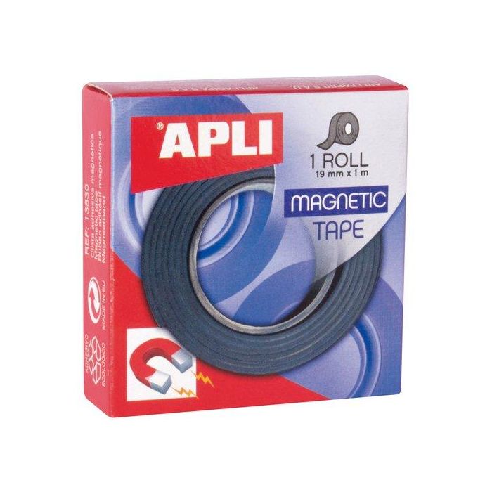 Apli Cinta Magnética Adhesiva 19mm x 1m para Manualidades y Decoración