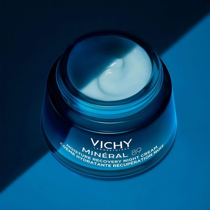 Vichy Mineral 89 Crema Hidratante Noche Recuperadora con Melatonina, Ácido Hialurónico y Minerales 50 ml