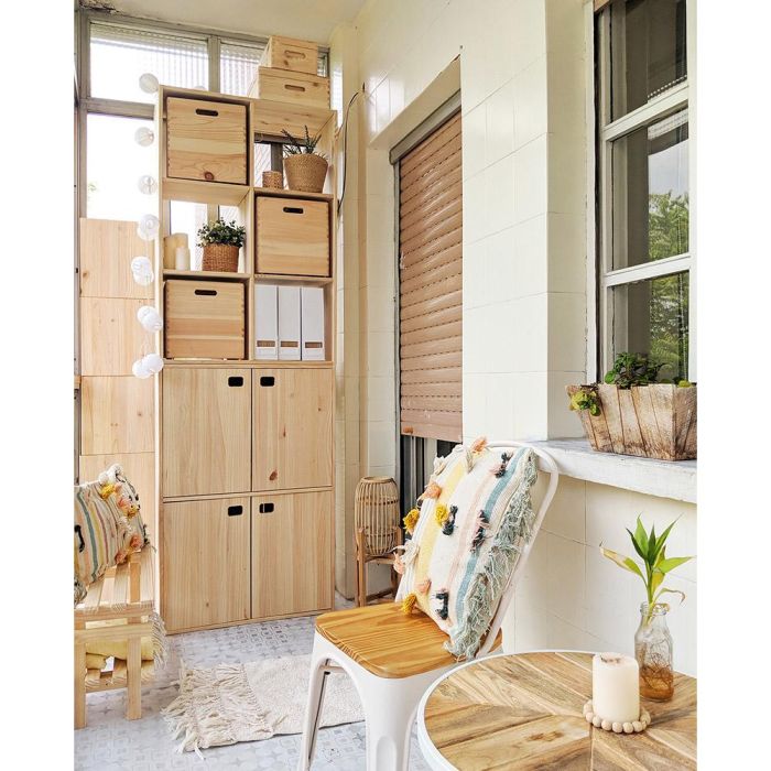 Astigarraga Mueble Dinamic 4 Puertas Pino Macizo 4 Baldas Regulables Madera Clara 105,4x70,8x33 cm 2 Astigarraga Mueble Dinamic 4 Puertas Pino Macizo 4 Baldas Regulables Madera Clara 105,4x70,8x33 cm 2