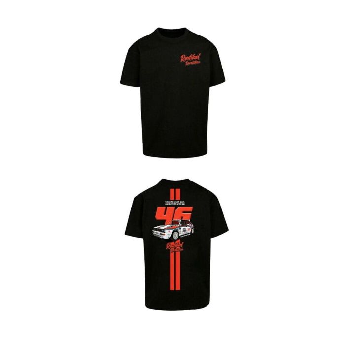 Radikal Revolution RKLDI1052XL Camiseta Winners Never Quit Lancia Delta Integrale Rally 6 Títulos Consecutivos Negra Talla 2XL
