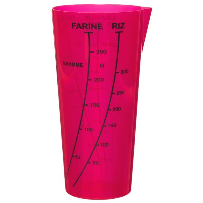 Lily Cook Vaso Medidor Translúcido con Pico Vertedor para Medir Ingredientes, Colores Surtidos, 8.5x8x16.2 cm 5