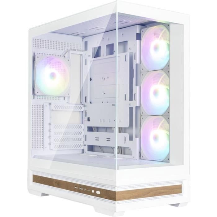 Zalman P40 NAMU WHITE Midi Tower PC Blanco ATX/Micro-ATX/Mini-ITX, Ventiladores Preinstalados, USB 3.2 Gen 1/Gen 2
