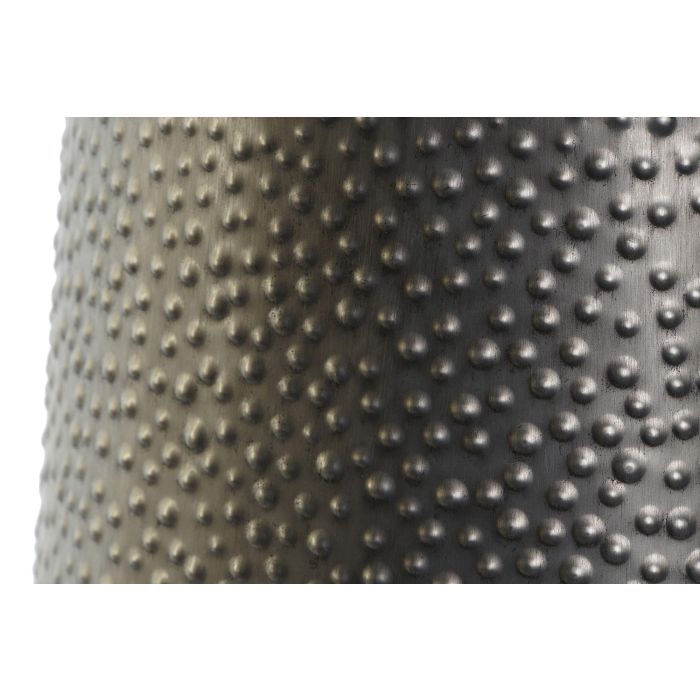 DKD Home Decor Jarron Moderno Gris Oscuro Dorado Metal 25 x 56.5 x 25 cm 2