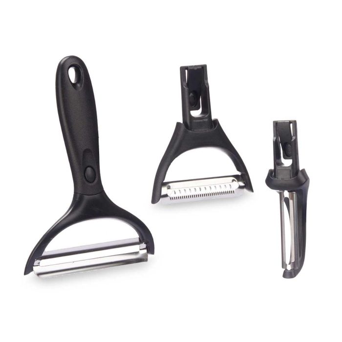 Set 3 Peladores de Cocina Kinvara - Acero Inoxidable, 14.5x22x2.5 cm (24 Unidades) 1 Set 3 Peladores de Cocina Kinvara - Acero Inoxidable, 14.5x22x2.5 cm (24 Unidades) 1