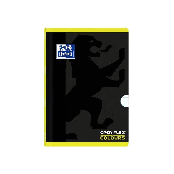 Libreta Grapada Oxford School Openflex Colours A4 48H Con Banda Cuadric.5X5 Lima (Set de 10)
