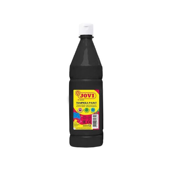 Jovi Témpera Líquida Paint Negro Botella 1000 mL Jovi Témpera Líquida Paint Negro Botella 1000 mL