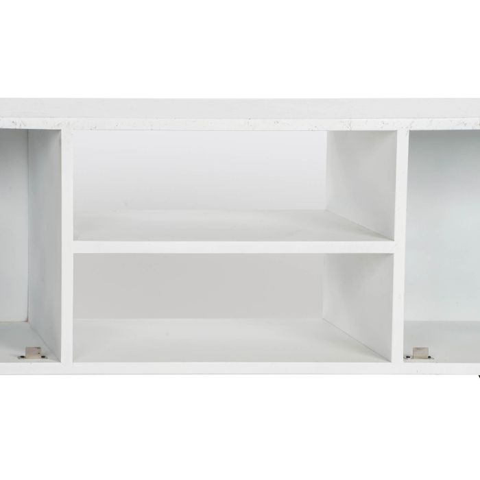 Mueble de TV DKD Home Decor Blanco 135 x 35 x 40 cm Metal Madera de mango 7