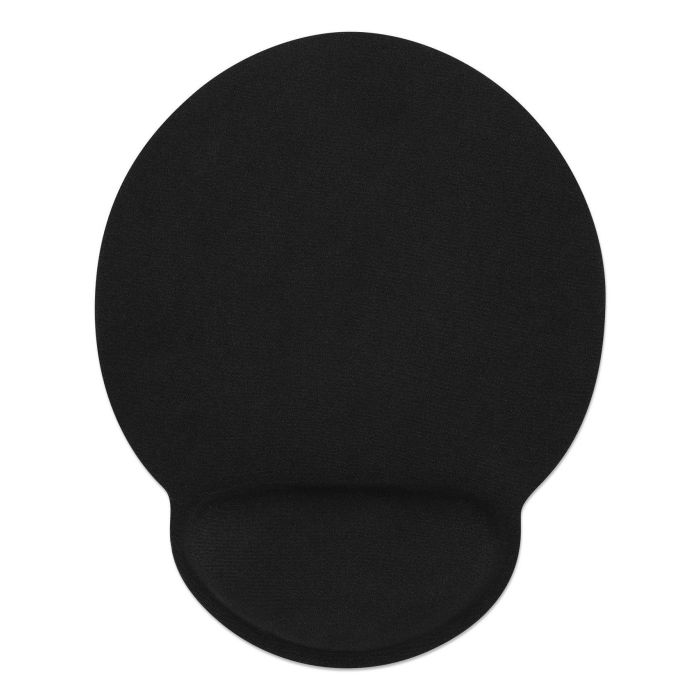 Manhattan Wrist-Rest Mouse Pad, BlackGel-like Foam