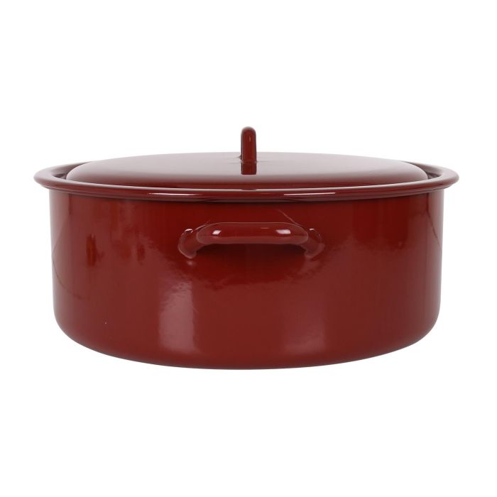 Cacerola Esmaltada con Tapa 36 cm - 15L Teja - La Estrella (2 Unidades) 2 Cacerola Esmaltada con Tapa 36 cm - 15L Teja - La Estrella (2 Unidades) 2