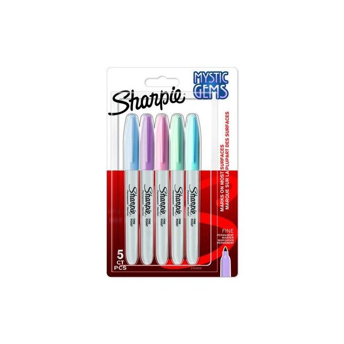 Rotulador Permanente Sharpie Fine Colores Mystic Gems Blister De 5