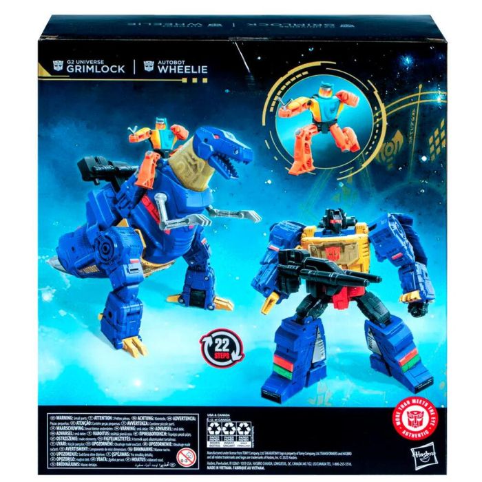 Hasbro Figura de Acción Transformers Age of the Primes G2 Universe Grimlock - Clase Líder, 19 cm, Cambia de Robot a Dinosaurio 4