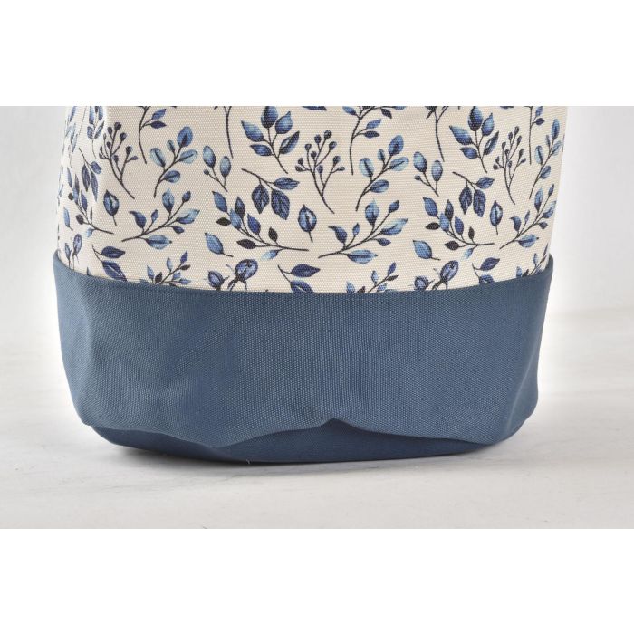 DKD Home Decor Cesta de Ropa Estilo Shabby Colección Indigo, de Poliéster, Colores Azul y Blanco, Ideal para Lavandería, Medidas 30x30x40 cm 2 DKD Home Decor Cesta de Ropa Estilo Shabby Colección Indigo, de Poliéster, Colores Azul y Blanco, Ideal para Lavandería, Medidas 30x30x40 cm 2