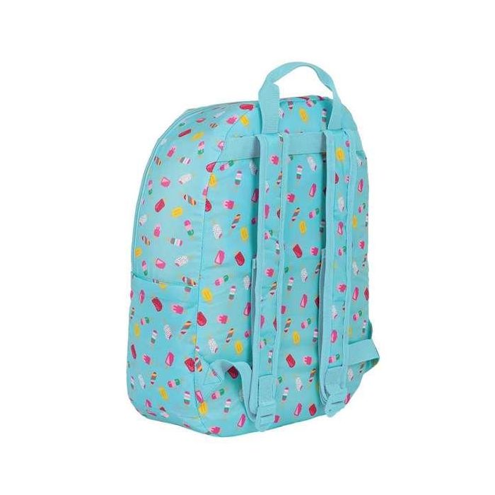 Mochila Escolar Safta Turquesa 16