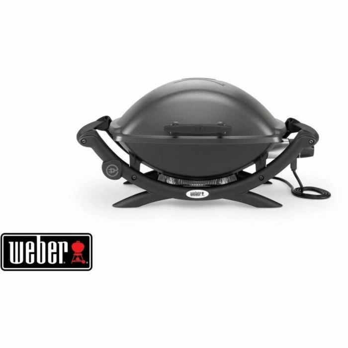 Weber Q 1400 Barbacoa eléctrica aluminio fundido rejillas acero esmaltado Negro Gris para 6 personas