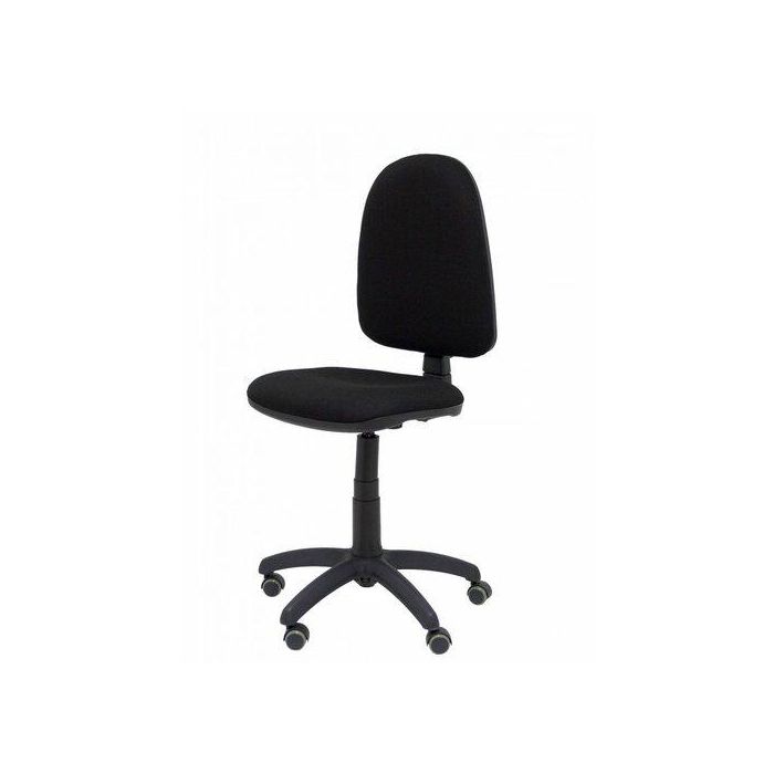 Silla Piqueras Y Crespo Ayna Mecanismo Contacto Permanente Ruedas De Parquet Asiento Y Respaldo Tapizado Bali Negro