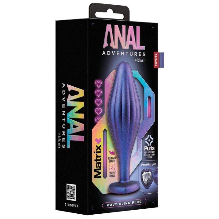 Plug Anal Blush Adventures Morado (10,1 cm) 1 Plug Anal Blush Adventures Morado (10,1 cm) 1