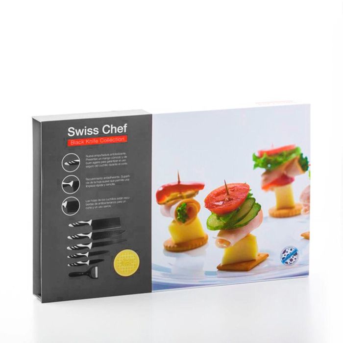 Cuchillo de Mesa Bravissima Kitchen Cuchillos Swiss Chef 6 Piezas Acero Inoxidable 4 Cuchillo de Mesa Bravissima Kitchen Cuchillos Swiss Chef 6 Piezas Acero Inoxidable 4