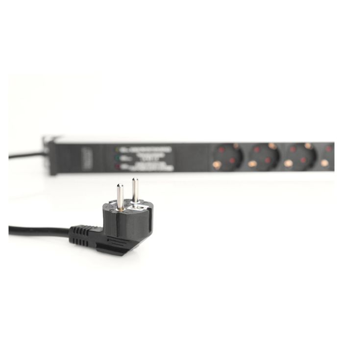 Digitus Regleta de enchufes 7 tomas Aluminio 2m Tipo F