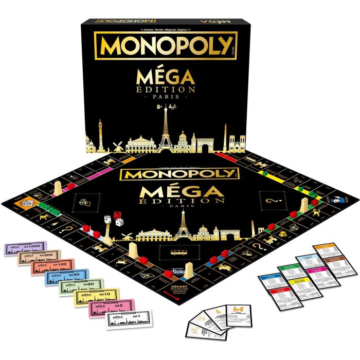 Winning Moves MONOPOLY Mega Paris WIN5036905061360 Juego de mesa para niños y adultos a partir de 8 años Movimientos Ganadores 0 Winning Moves MONOPOLY Mega Paris WIN5036905061360 Juego de mesa para niños y adultos a partir de 8 años Movimientos Ganadores 0