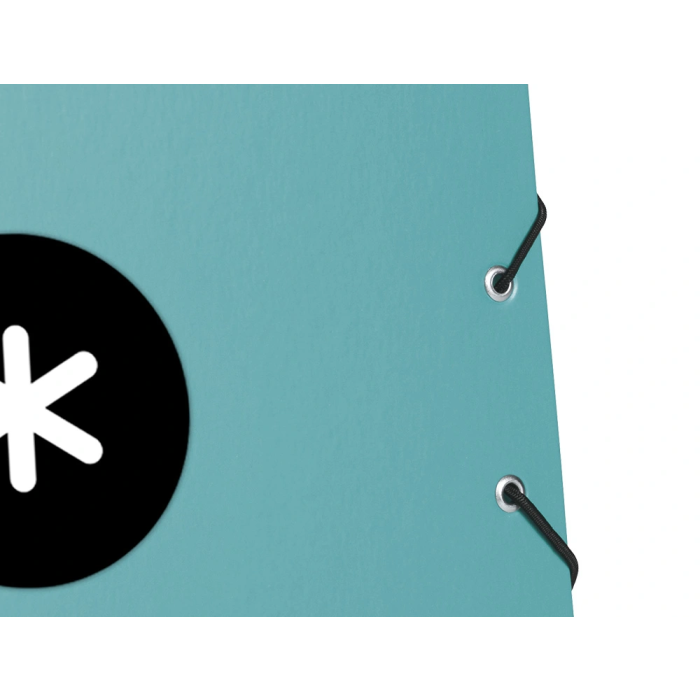 Antartik Carpeta Gomas Tres Solapas Cartón Forrado A4 Color Menta 4