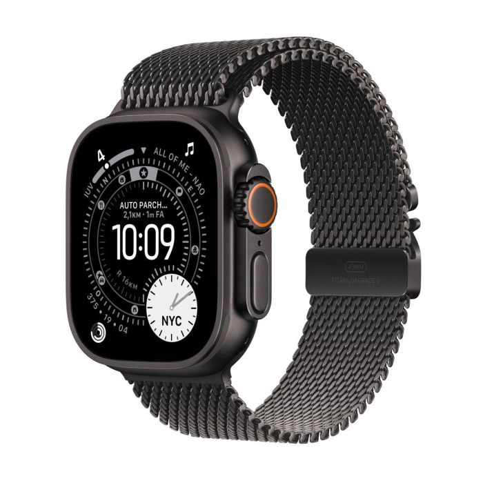 Apple Watch Ultra 3 Cellular Titanium 49mm Schwarz con Correa Milanaise 14