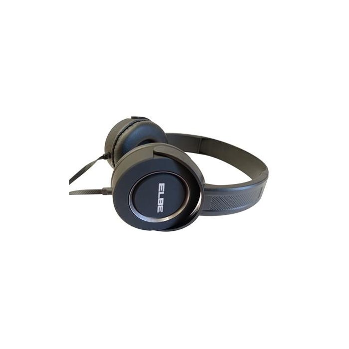 Elbe AU-812-NG Auriculares de Diadema con Micro Negro/Gris, Diseño Ergonómico, Almohadillas Suaves 1 Elbe AU-812-NG Auriculares de Diadema con Micro Negro/Gris, Diseño Ergonómico, Almohadillas Suaves 1