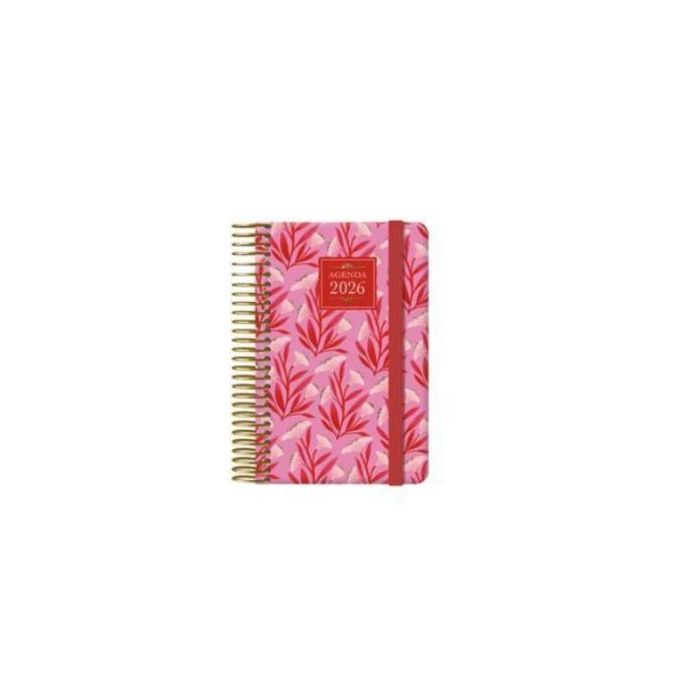 Dohe 13251-26 Agenda Charm 2026 Semana Vista Bolsillo 8,5x13 cm Espiral Dorado 144 Páginas FSC