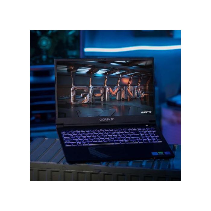 GIGABYTE G series KF5-53ES353SD Intel® Core™ i5 i5-13500H Portátil 39,6 cm (15.6") Full HD 16 GB DDR5-SDRAM 512 GB SSD NVIDIA GeForce RTX 4060 Wi-Fi 6E (802.11ax) FreeDOS Negro 12