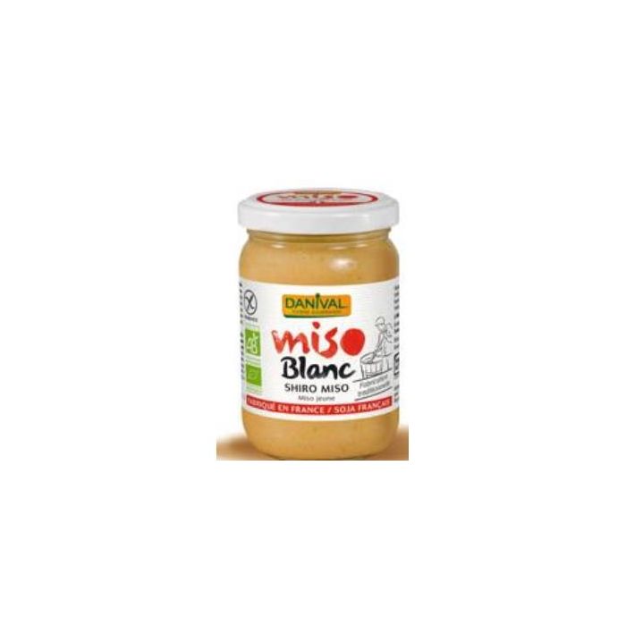 DANIVAL Miso Blanco Shiro Suave 200g Bio - Corta Fermentación, Soja Francesa, Sin Gluten