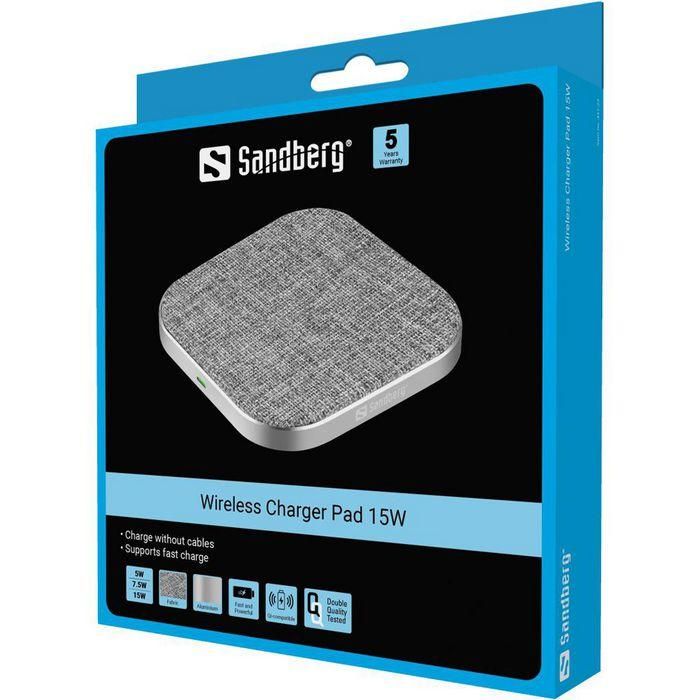 Sandberg Wireless Charger Pad 15W 1 Sandberg Wireless Charger Pad 15W 1