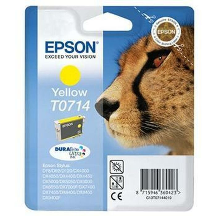 Epson C137144012 Cartucho Tinta Amarillo 7ml Stylus D78/92/120 DX40X0/44X0/50X0/60X0/74X0/84X0/7000F 1