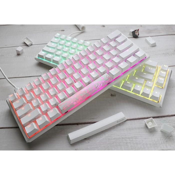 Ducky One 3 Classic Pure White Mini Gaming Tastatur. RGB LED - MX-Red (DKON2161ST-RDEPDPWWWSC1) 9